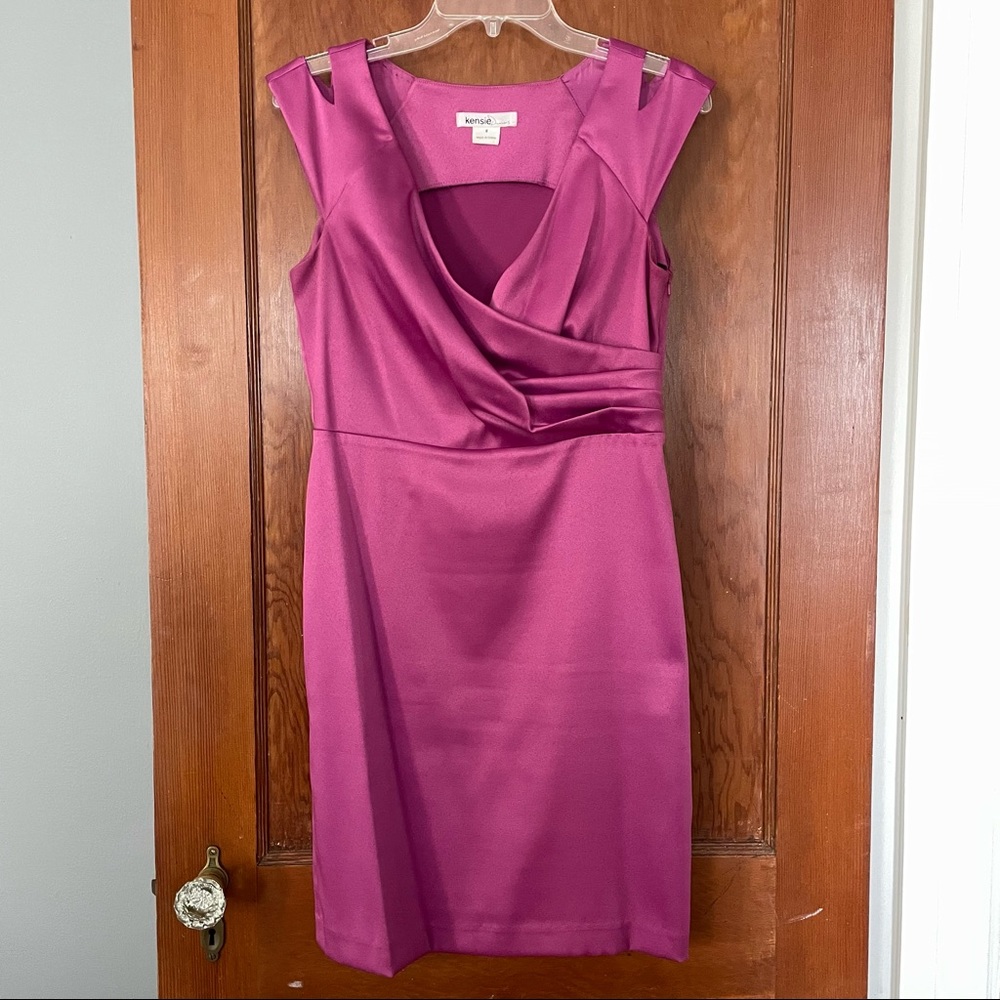 Kensie split shoulder tank dress
